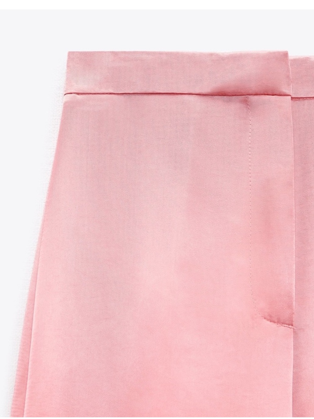 ZARA PINK SATIN EFFECT
STRAIGHT LEG PANTS - Picture 4 of 11